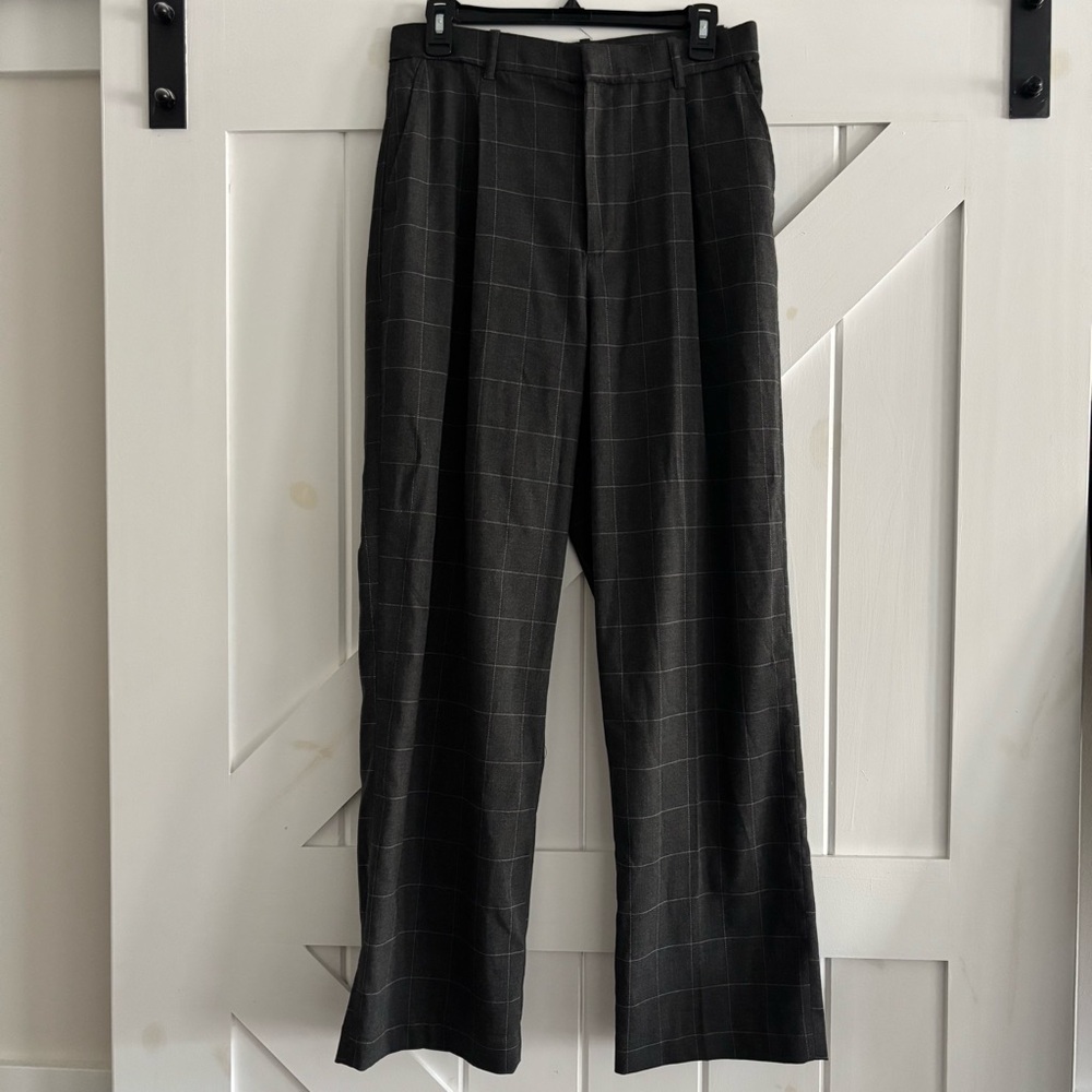 WithBlack Charcoal Plaid Trouser Pants